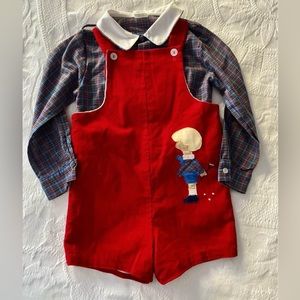 Vintage Jon Jon with collared button up